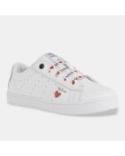 Sneakers Kathe Geox X Disney in pelle bianca