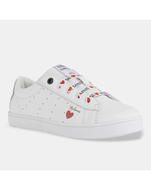 Sneakers Kathe Geox X Disney in pelle bianca