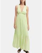 Robe longue dos nageur vert clair