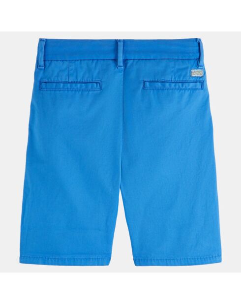Short Chino en Coton bleu