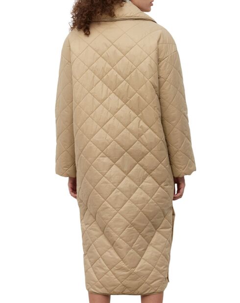 Manteau long matelassé Oversize beige