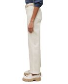 Jean taille haute Wideleg blanc