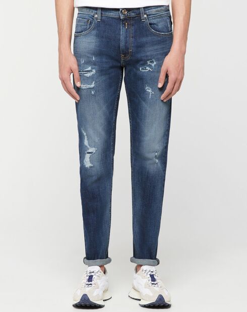 Jean Replay Broken Edge bleu moyen