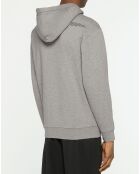 Sweat en Coton Organique Class Replay Zip gris