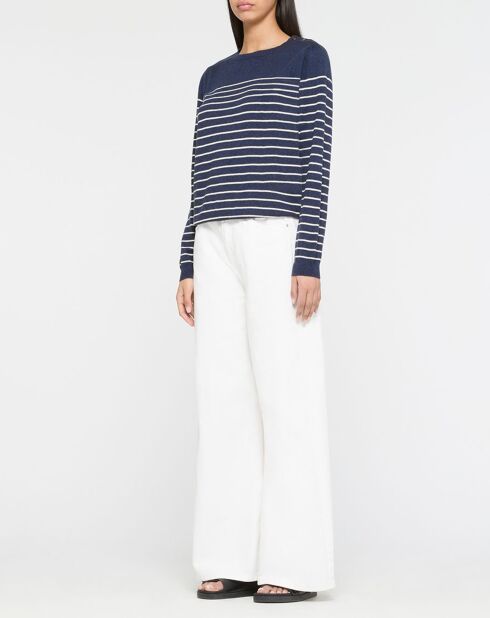 Pull 100% Coton Organique Laia bleu