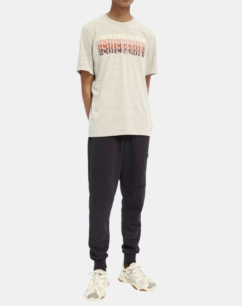T-Shirt Logo gris chiné