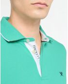 Polo Slim Fit vert moyen