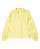 Chemise Col V en Coton Bio jaune