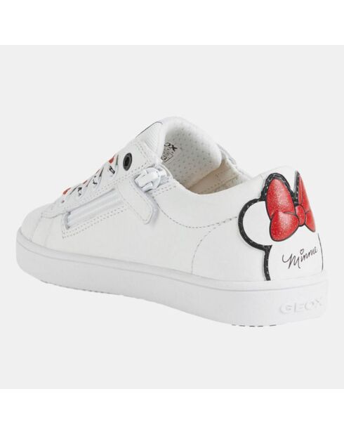 Sneakers Kathe Geox X Disney in pelle bianca