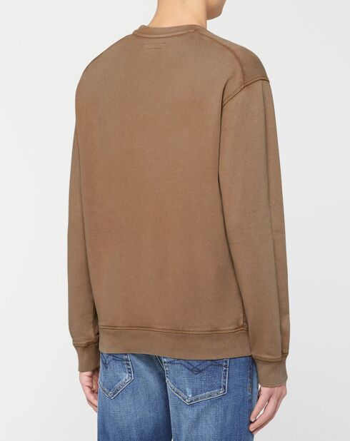 Sweat en Coton Bio Essentials Cn marron