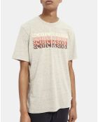 T-Shirt Logo gris chiné
