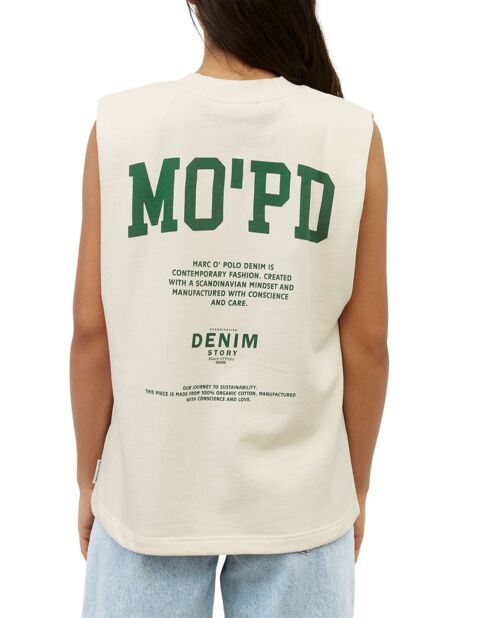 T-Shirt sans manches College écru/vert