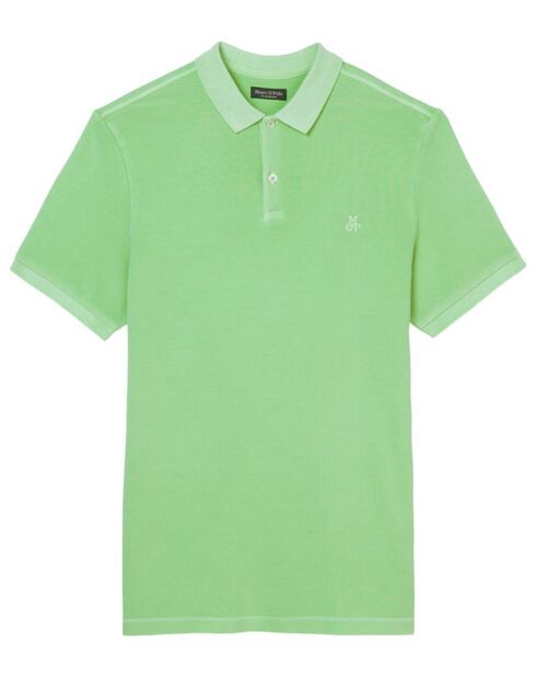 Polo de manga corta de piqué Sf en verde fluorescente