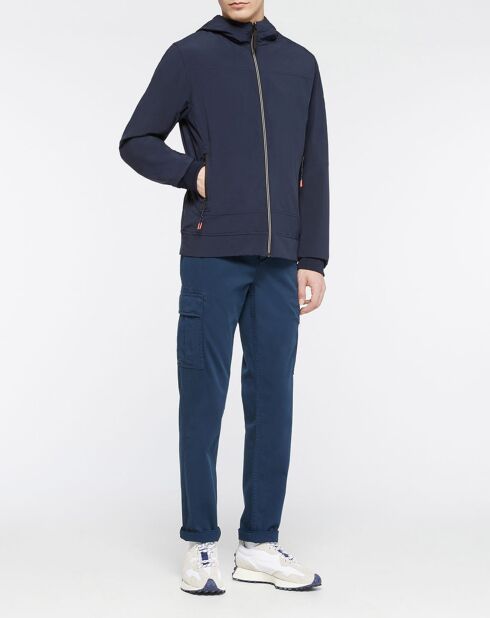 Blouson court Softshell bleu marine
