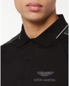 Polo Regular Fit Galon Aston Martin Racing noir