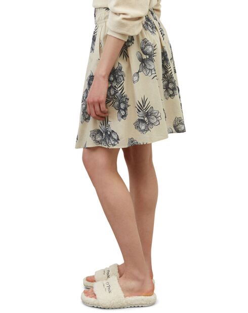 Jupe Print Fleur Kl beige