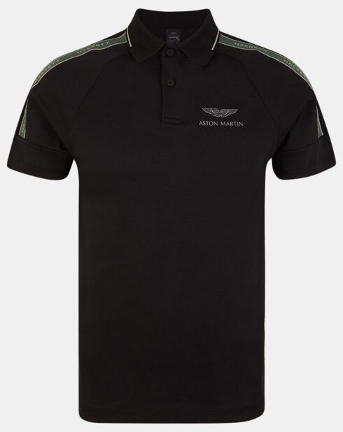 Polo Regular Fit Galon Aston Martin Racing noir