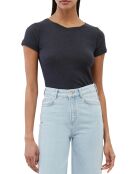 T-Shirt Flame col rond bleu marine