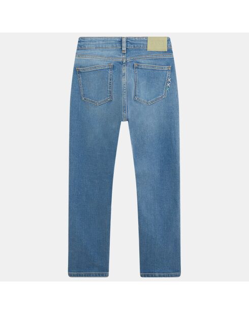 Jean ajusté en Toile de coton mélangé Spirit bleu