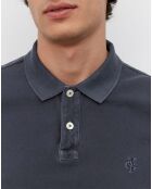 Polo manches courtes Piqué Coton Bio bleu marine