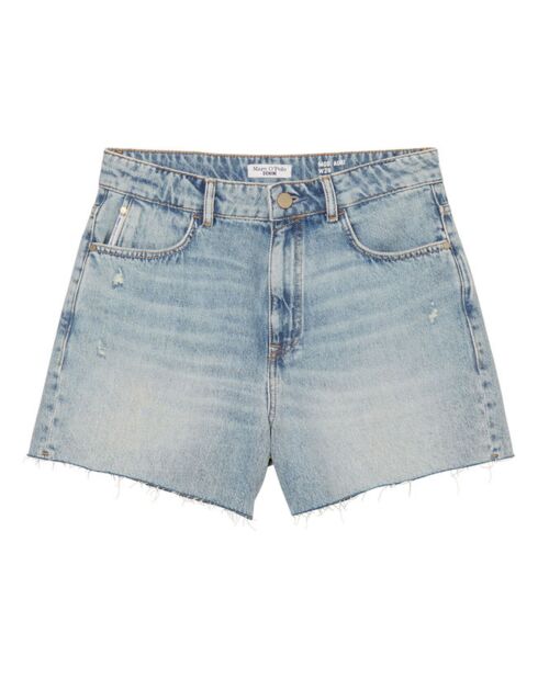 Short en Jean Coton Bio bleu clair