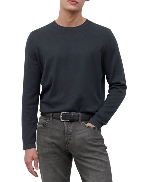 Pull en Coton & Soie bleu marine