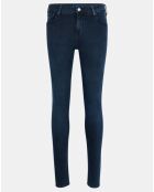 Jean en Coton Bio mélangé Skinny Fit Skim bleu foncé