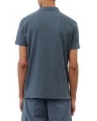 Polo manches courtes Flamme Coton Bio Sf bleu foncé