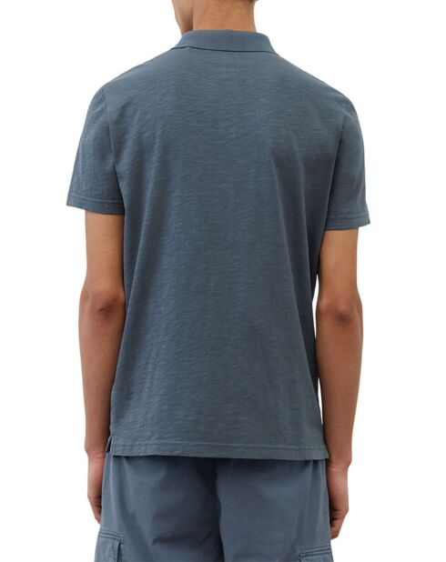 Polo manches courtes Flamme Coton Bio Sf bleu foncé