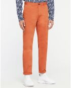 Pantalon chino Slim Fit Stuart Garment Dyed orange