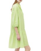 Robe manches longues Boutons vert fluo