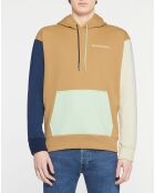 Sweat 100% Coton Bio Color block multicolore