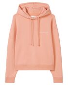 Sweat à capuche Coton Bio rose