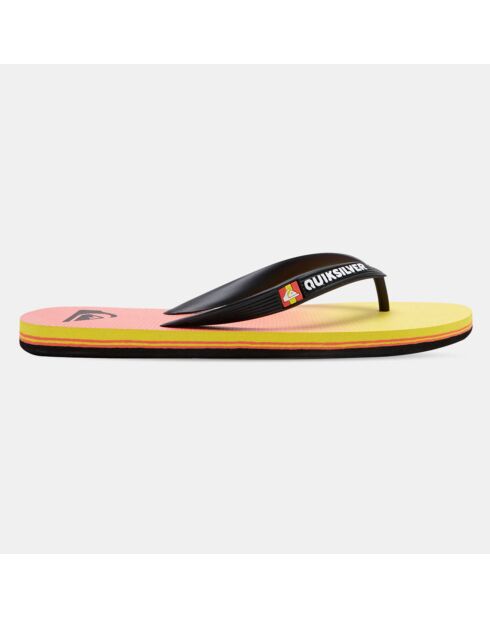 Tongs Molokai New Wave jaune/rose