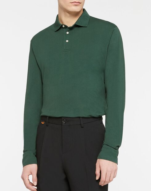 Polo Regular Fit Jersey vert foncé