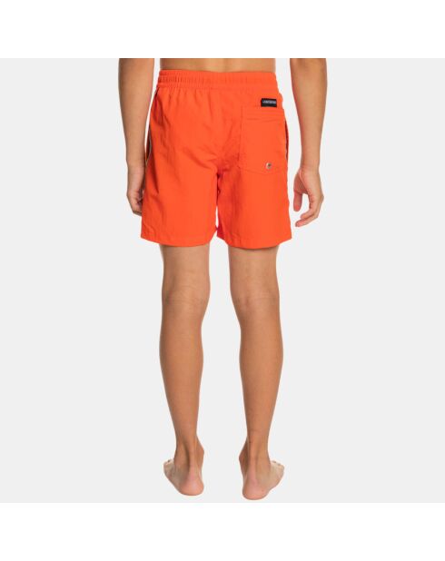 Pantaloncini da bagno con strisce arancioni sul lato