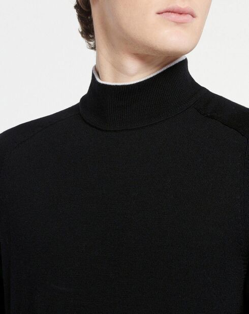 Pull 100% Laine Mérinos noir