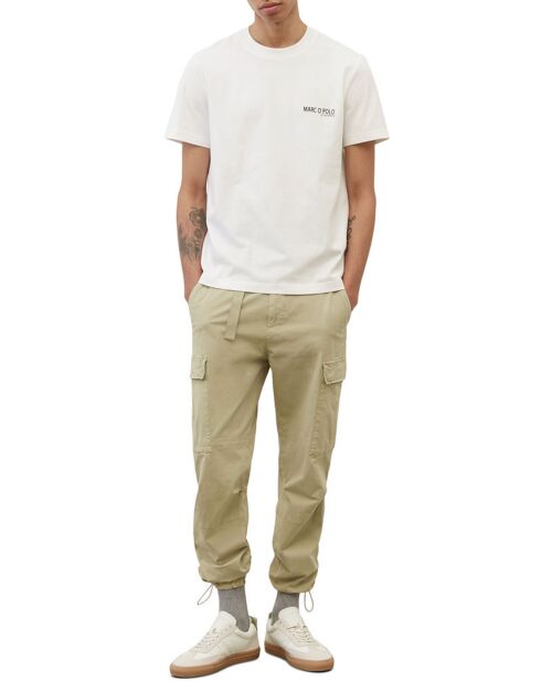 T-Shirt manches courtes Coton Organic Logo Poit blanc