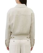 Veste en Lin mélangé Cropped gris clair