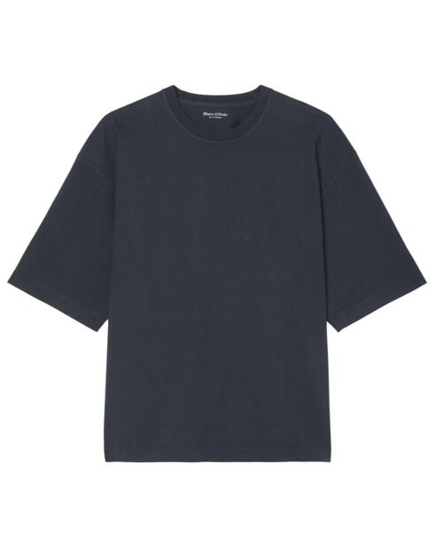 T-Shirt manches courtes Col Rd Oversize bleu marine