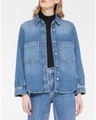 Veste en Jean à franges bleue