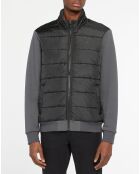 Veste zippée Bimatière noir/gris