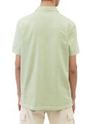 Polo manches courtes Jersey Coton Organic vert d'eau