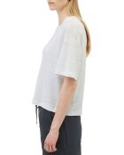 T-Shirt 100% Lin Oversized blanc