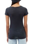 T-Shirt Flame col rond bleu marine