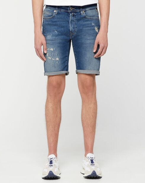 Short en Jean Destroy bleu moyen