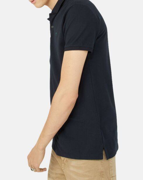 Polo Regular Fit piqué basic bleu marine