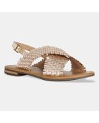 Sandales en Cuir Sozy dorées