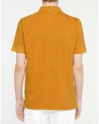 Polo manches courtes jaune ocre