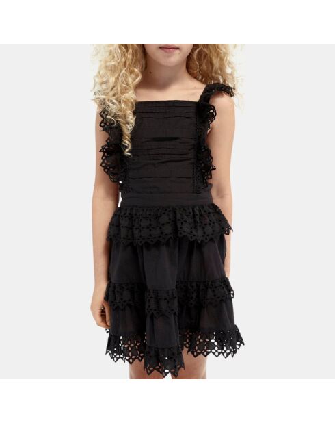 Robe broderie anglaise noire